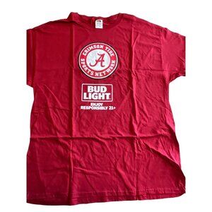 University of‎ Alabama Crimson Tide Sports Network Bud Light T-Shirt XL